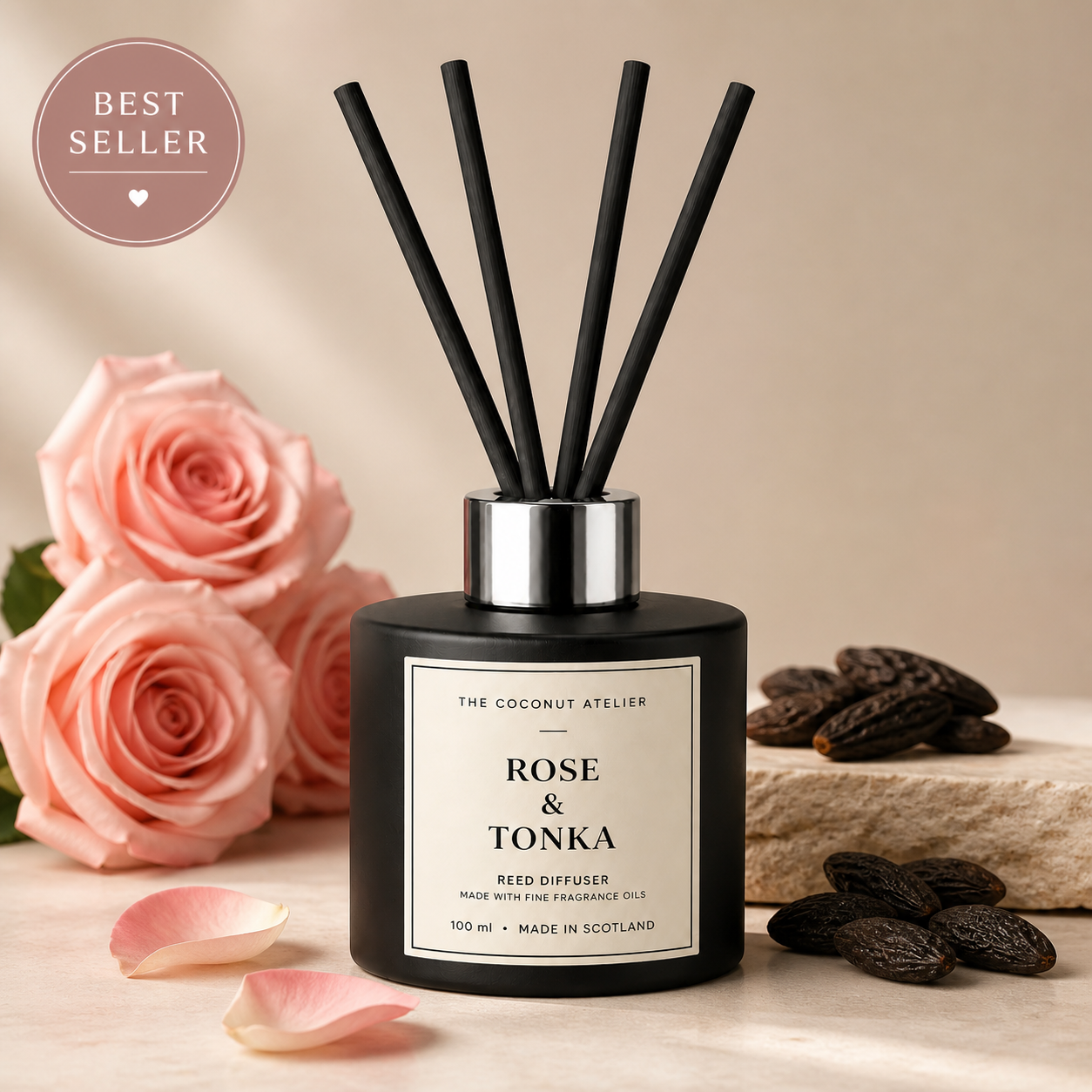 Rose & Tonka Reed Diffuser